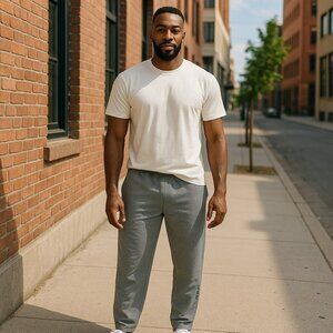 Oakley Mens Medium Gray Heather Pull On Sweatpants Pants Sweat Pants Size M
